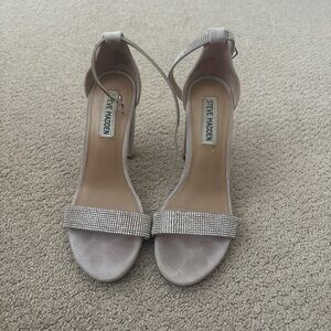 Steve Madden Glittering Silver Heels